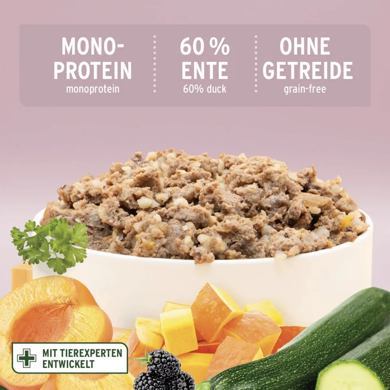 AniForte Pure Nature Freeland Duck Nassfutter – Premium Entenfleisch für sensible Hunde, 100% natürlich & hochverdaulich