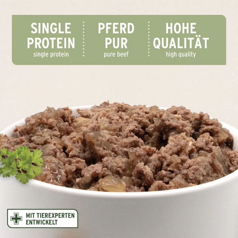 AniForte Pure Nature Pferd Pur – Premium Hunde Nassfutter, getreidefrei & naturbelassen