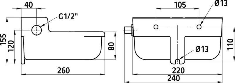 Schwimmertränkebecken 2 l Guss grün