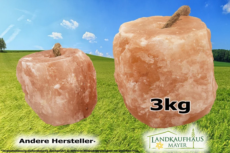 Salzleckstein aus der Saltrange in Pakistan Typ "Himalaya" - einzeln oder 6er-Pack