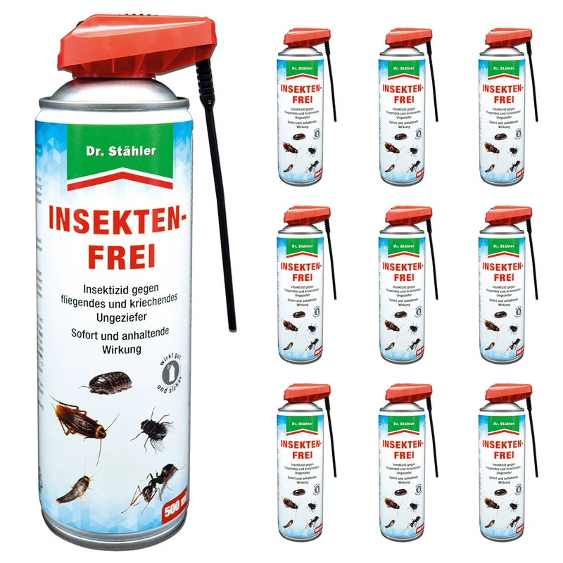 Effektives Insekten-Frei-Spray: Sofortwirkendes Universal-Insektizid gegen fliegende und kriechende Insekten im Haus