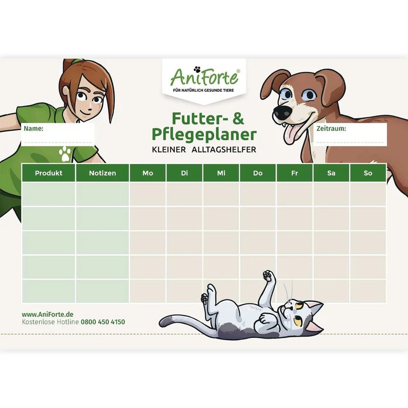 Futter- & Pflegeplaner