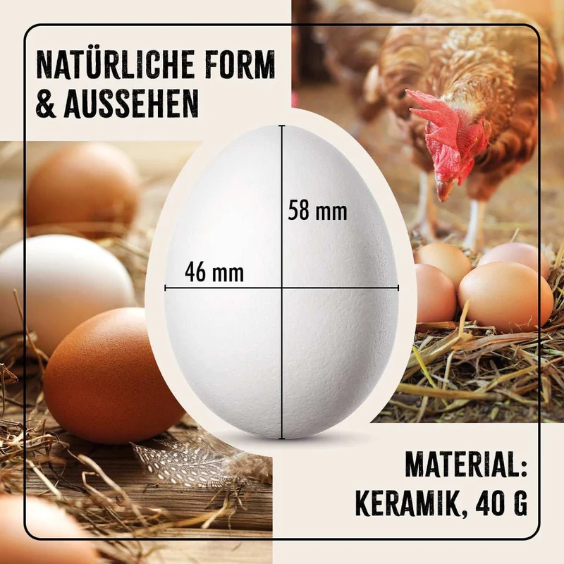 FarmLife Ton-Eier 6er Pack