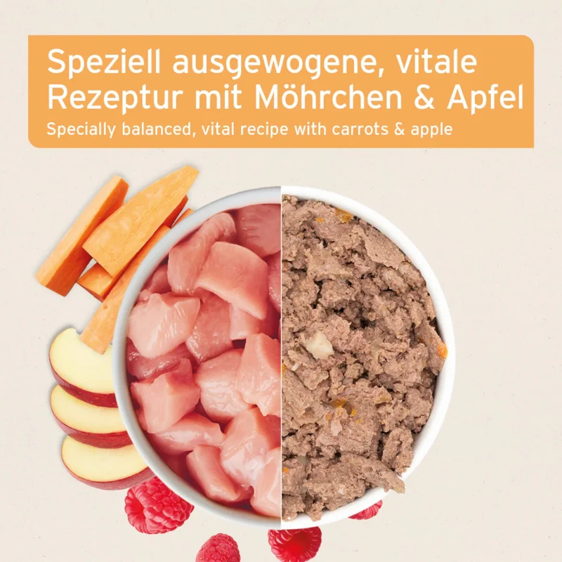 AniForte Pure Nature Junior Menu Chicken – Premium Welpen-Nassfutter ohne Getreide, 100% natürlich für gesundes Wachstum & starke Knochen