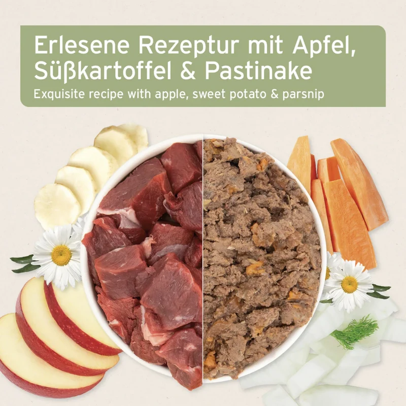 AniForte Pure Nature Ranch Horse Hunde Nassfutter – 100% Pferdefleisch, Monoprotein für sensible Hunde, getreidefrei & naturbelassen