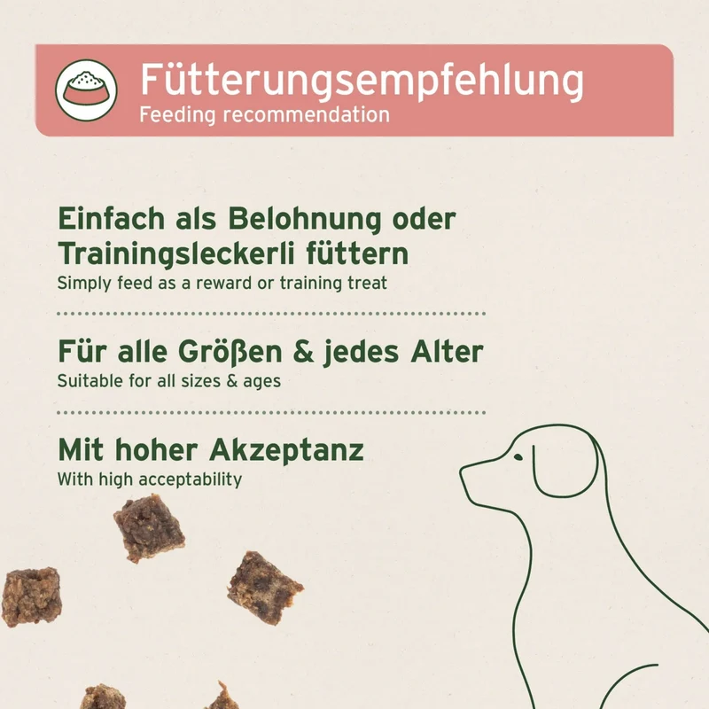 AniForte Rind Hundesnacks – Natürliche Trainingsbelohnung für Hunde, weich & getreidefrei, luftgetrocknet mit 96% Rindfleisch, ideal für Welpen & Senioren