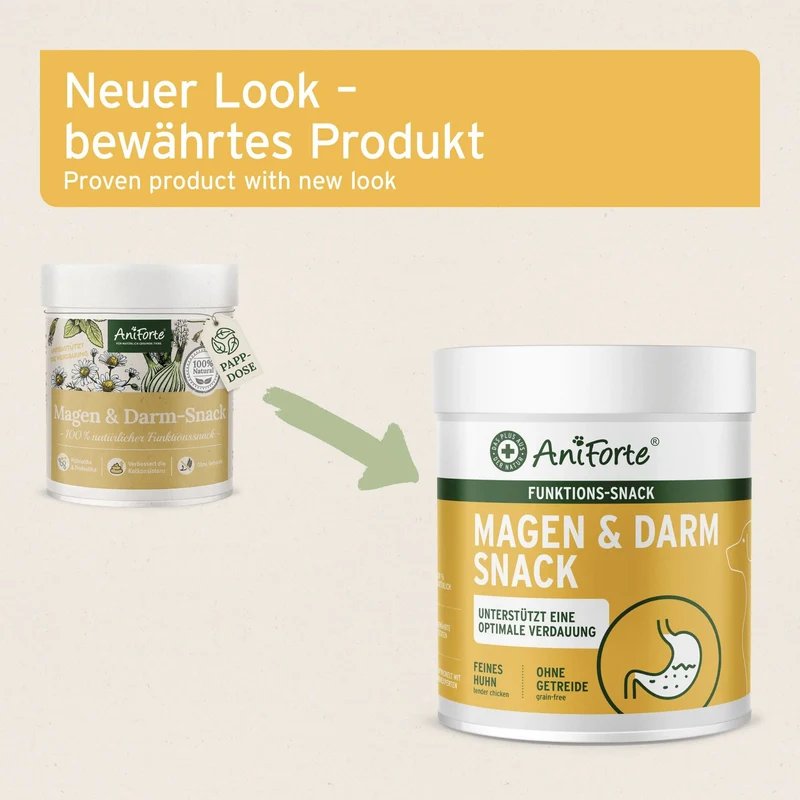AniForte Magen & Darm Snack für Hunde – Präbiotische Funktionssnacks für gesunde Verdauung