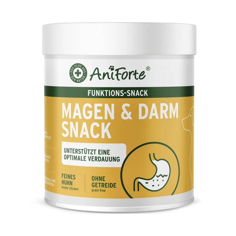 AniForte Magen & Darm Snack für Hunde – Präbiotische Funktionssnacks für gesunde Verdauung