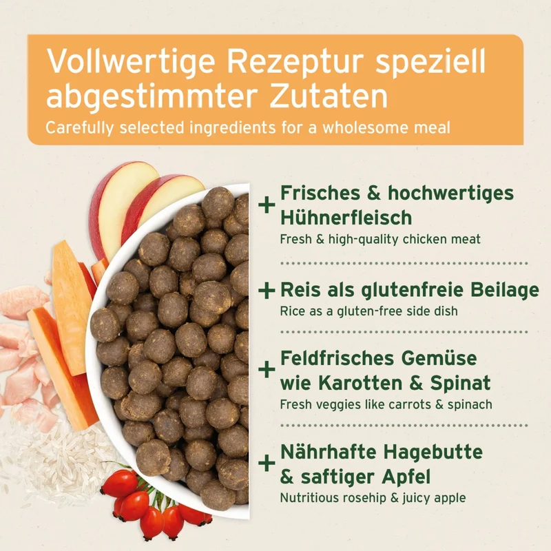 AniForte Pure Nature Land Chicken Halbfeuchtes Hunde Trockenfutter – Natürlich, Schmackhaft & Ohne Zusatzstoffe für ausgewachsene & ältere Hunde