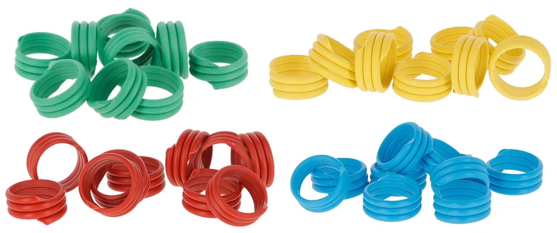 Spiralringe für Hühner, Puten, Fasane 25 Stück -extra stark-