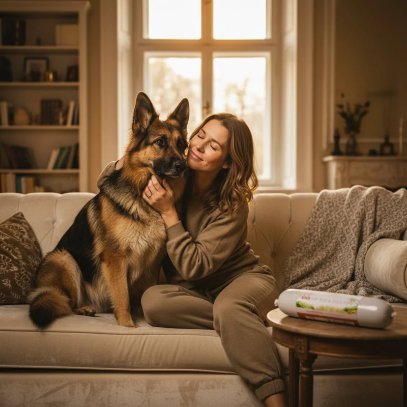 Perro Delikatessrolle Menü Rind mit Reis & Zucchini – Premium Hundewurst für sensible & wählerische Hunde | Monoprotein, Glutenfrei & Hochverdaulich