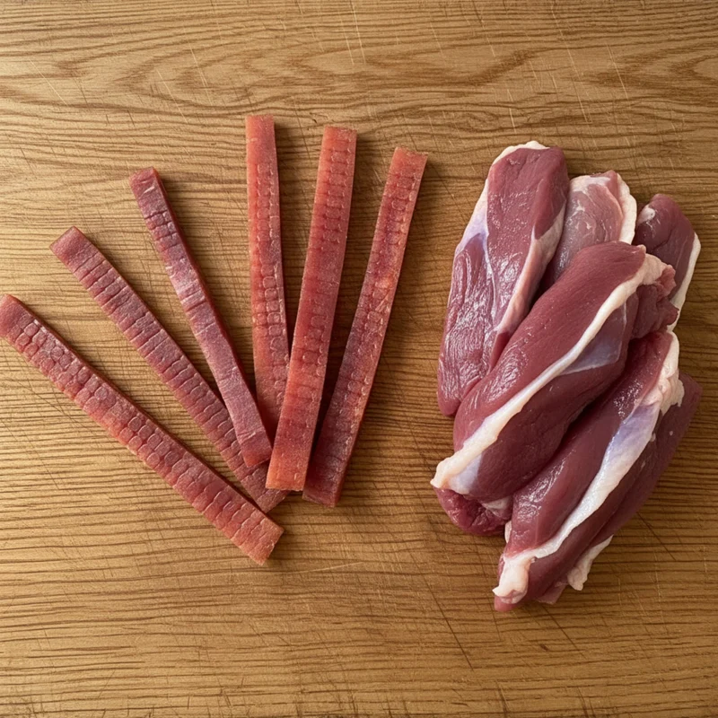 Black Canyon Entenbrust in Streifen – Premium Kausnack für Hunde, 100% getreidefrei, fettarm & proteinreich, schonend luftgetrocknet, ideal für sensible Hunde & Allergiker
