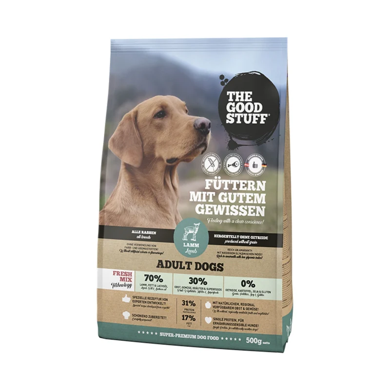The Goodstuff Adult Dogs Trockenfutter mit Lamm – Getreidefrei, Super Premium & Leicht Verdaulich für Sensible Hunde