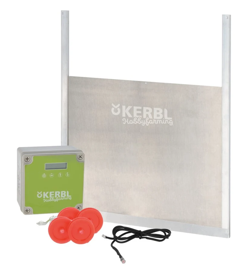 Automatische Hühnertür Komplett-Set, inkl. Schiebetür, versch. Größen