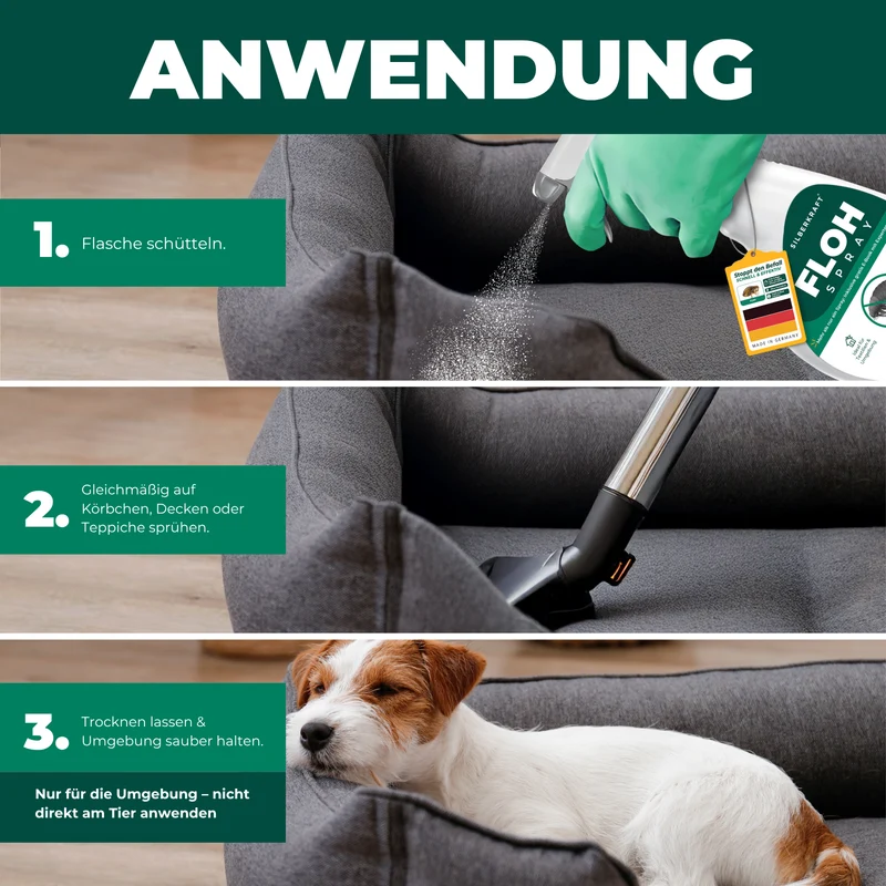 Flohspray Textil & Umgebung inkl. E-Book