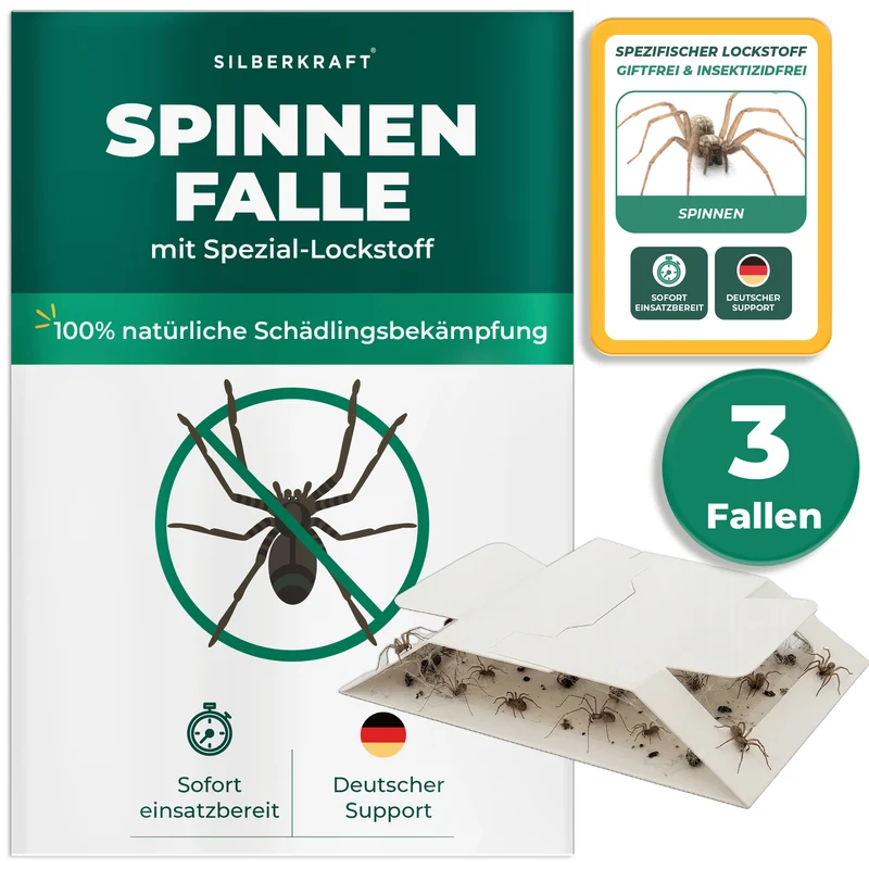 Spinnenfalle mit Spezial-Lockstoff