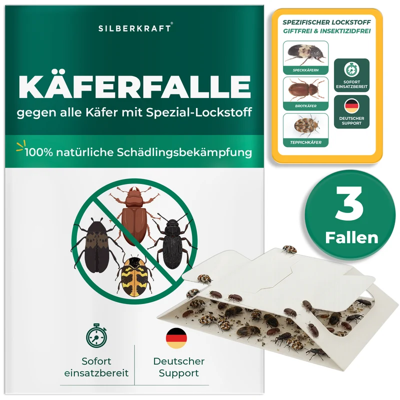 Käferfalle gegen diverse Käfer mit Spezial-Lockstoff