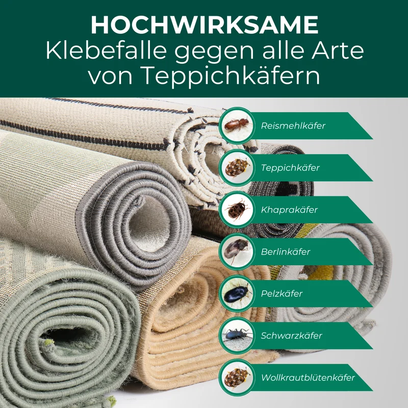 Teppichkäferfalle mit Spezial-Lockstoff