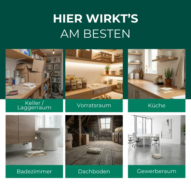 Kakerlaken/Schaben Falle mit Spezial-Lockstoff