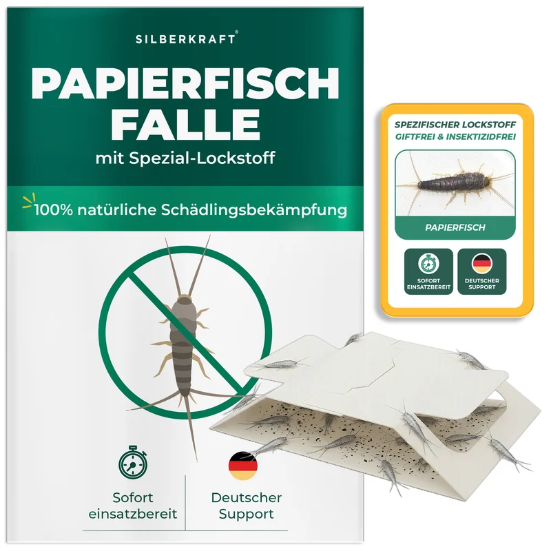 Papierfischfalle mit Spezial-Lockstoff