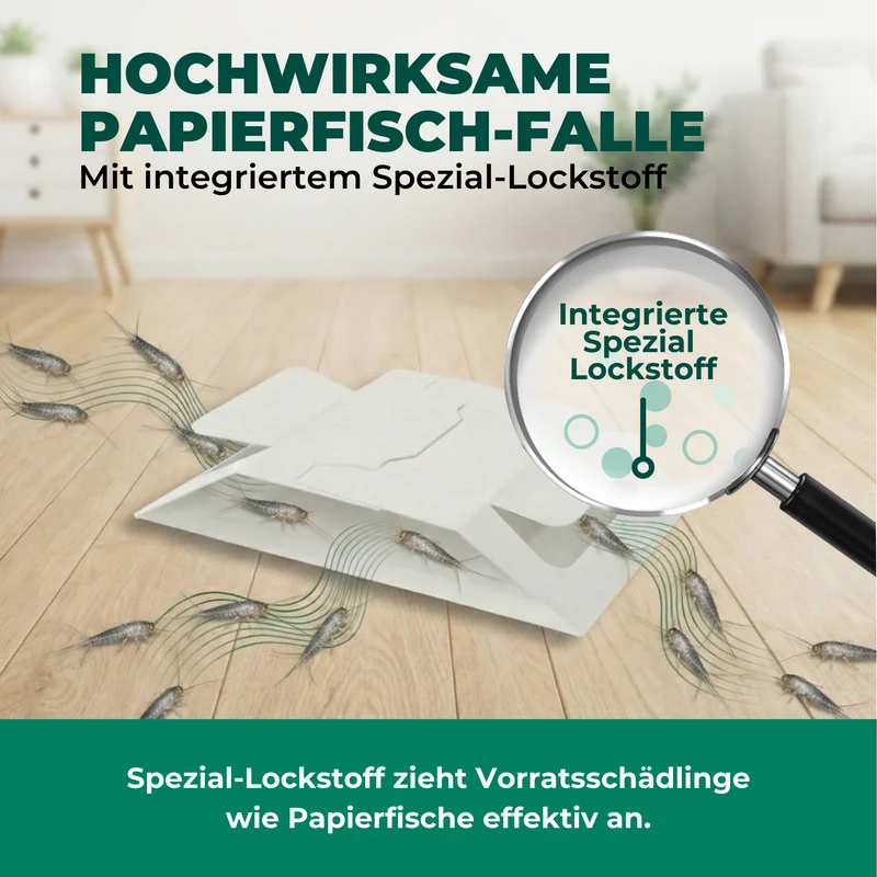 Papierfischfalle mit Spezial-Lockstoff