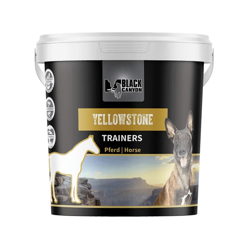 Black Canyon Trainers Yellowstone Pferd – Premium Trainingsleckerlis für empfindliche Hunde, getreidefrei & natürlich, ideal für Belohnung & Training
