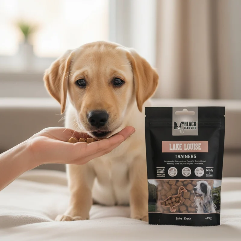 Black Canyon Trainers Lake Louise – Premium Enten-Trainingssnack für Hunde | Getreidefreie Belohnungs-Leckerlis mit Kartoffel | Ideal für Training, Erziehung & Zahnpflege