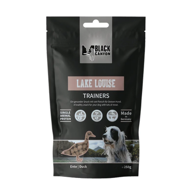 Black Canyon Trainers Lake Louise – Premium Enten-Trainingssnack für Hunde | Getreidefreie Belohnungs-Leckerlis mit Kartoffel | Ideal für Training, Erziehung & Zahnpflege
