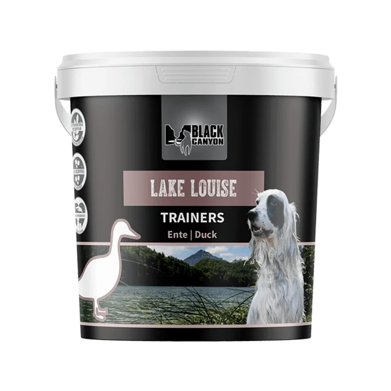 Black Canyon Trainers Lake Louise – Premium Enten-Trainingssnack für Hunde | Getreidefreie Belohnungs-Leckerlis mit Kartoffel | Ideal für Training, Erziehung & Zahnpflege