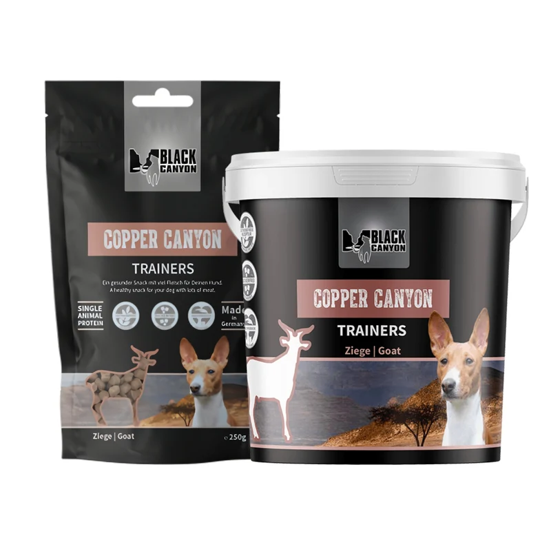 Black Canyon Trainers Copper Canyon - Premium Ziegenfleisch Trainingssnack für Hunde, getreidefrei & Single-Protein, ideal für Training & Hundesport