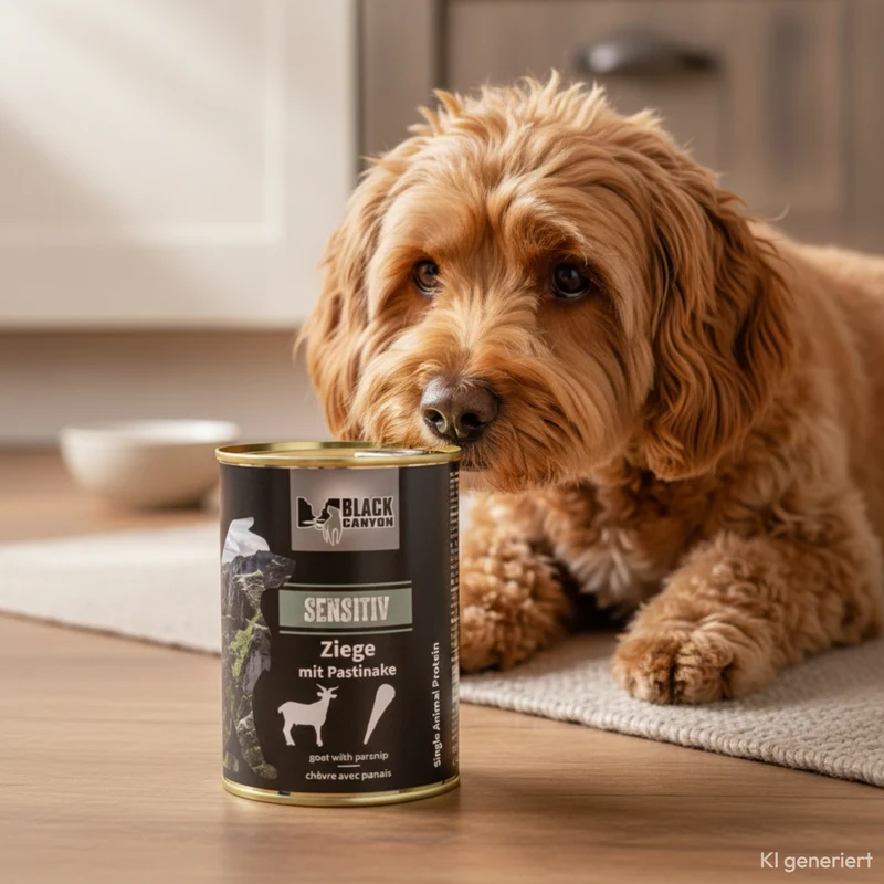 Black Canyon Sensitiv Ziege mit Pastinake - Premium Nassfutter für sensible Hunde mit Futtermittelunverträglichkeiten, hypoallergen & getreidefrei