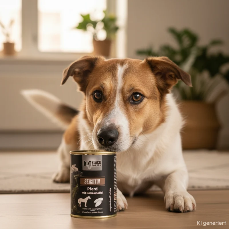 Black Canyon Sensitiv Pferd mit Süßkartoffel – Hypoallergenes Premium-Nassfutter für Hunde mit Futtermittelallergien und empfindlichem Magen