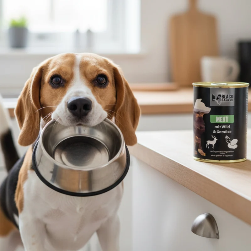 Black Canyon Menü mit Wild & Gemüse – Getreidefreies Premium Nassfutter mit 91% Fleisch für ernährungssensible Hunde, natürlich & artgerecht nach dem Vorbild des Wolfes