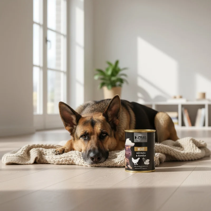 Black Canyon Menü mit Huhn & Gemüse – Artgerechtes getreidefreies Nassfutter für Hunde mit natürlichen Zutaten für gesunde Verdauung und glänzendes Fell