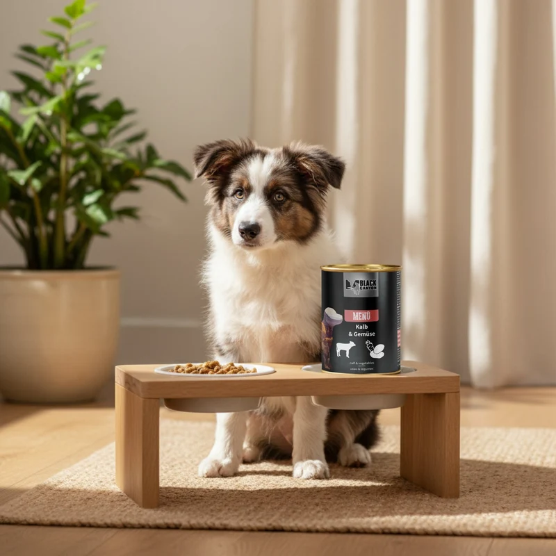 Black Canyon Premium Welpenfutter Menü mit zartem Kalb & frischem Gemüse – Getreidefreies Nassfutter für optimales Wachstum & gesunde Entwicklung