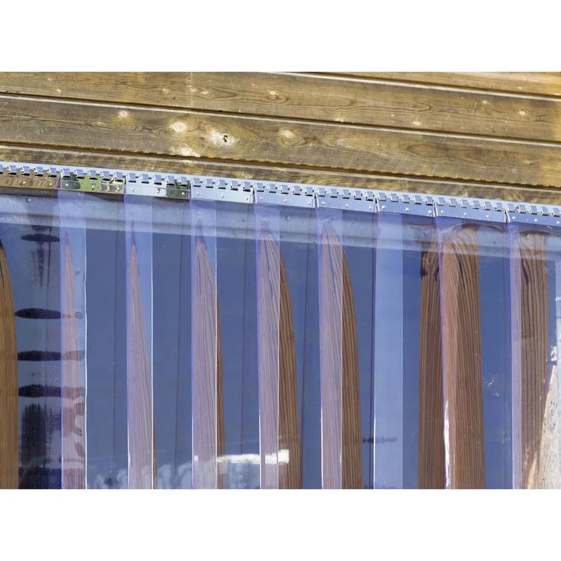 Tenda a Strisce PVC con Accessori Inox - 1m