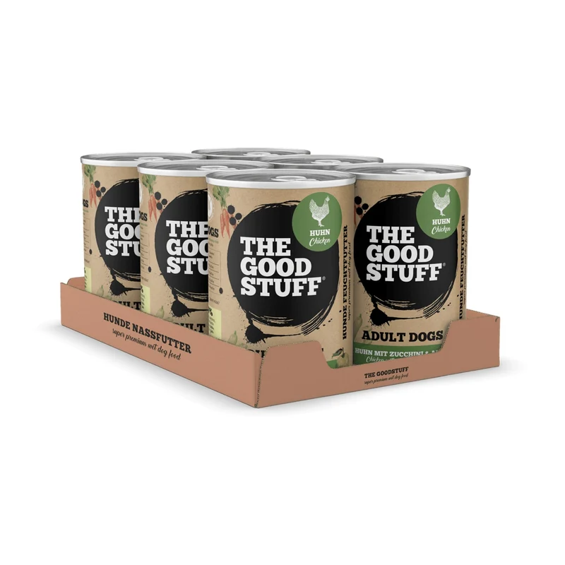 The Goodstuff Adult Dogs Huhn Nassfutter – Premium Hundefutter Getreidefrei, Natürlich & Artgerecht für Gesunde Verdauung, Glänzendes Fell & Vitalität