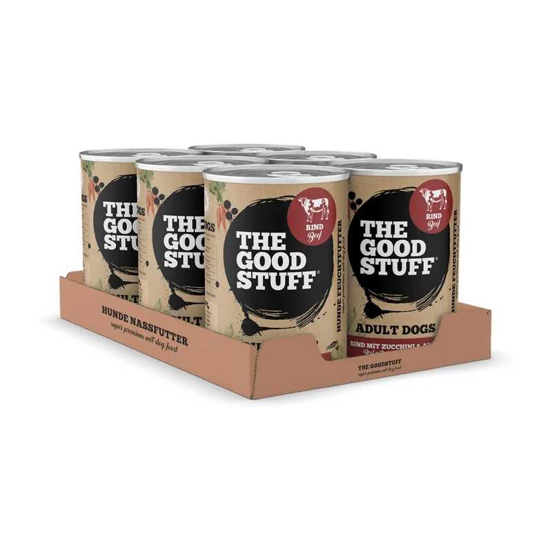 The Goodstuff Nassfutter Rind – Premium Hundefutter mit 100% natürlichen Zutaten, getreidefrei & hochverdaulich für gesundes Fell, starke Muskeln und mehr Vitalität