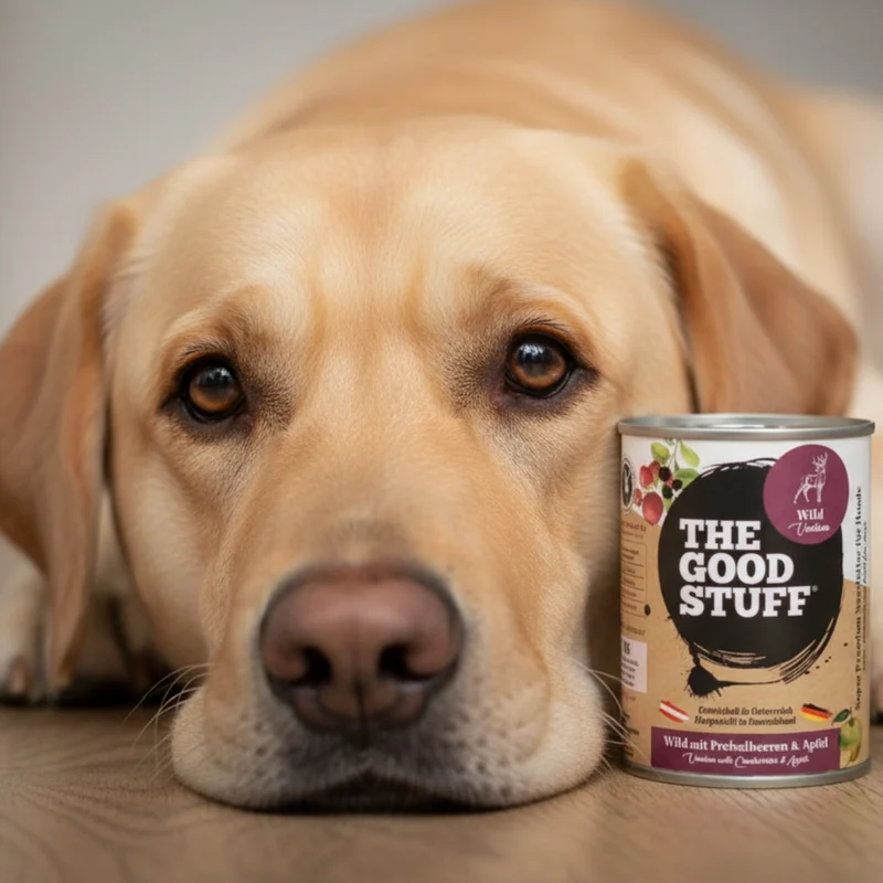 The Goodstuff Hunde Nassfutter Wild mit Preiselbeeren & Apfel – 70% Fleischanteil, getreidefrei, natürlich & gesund für alle Rassen
