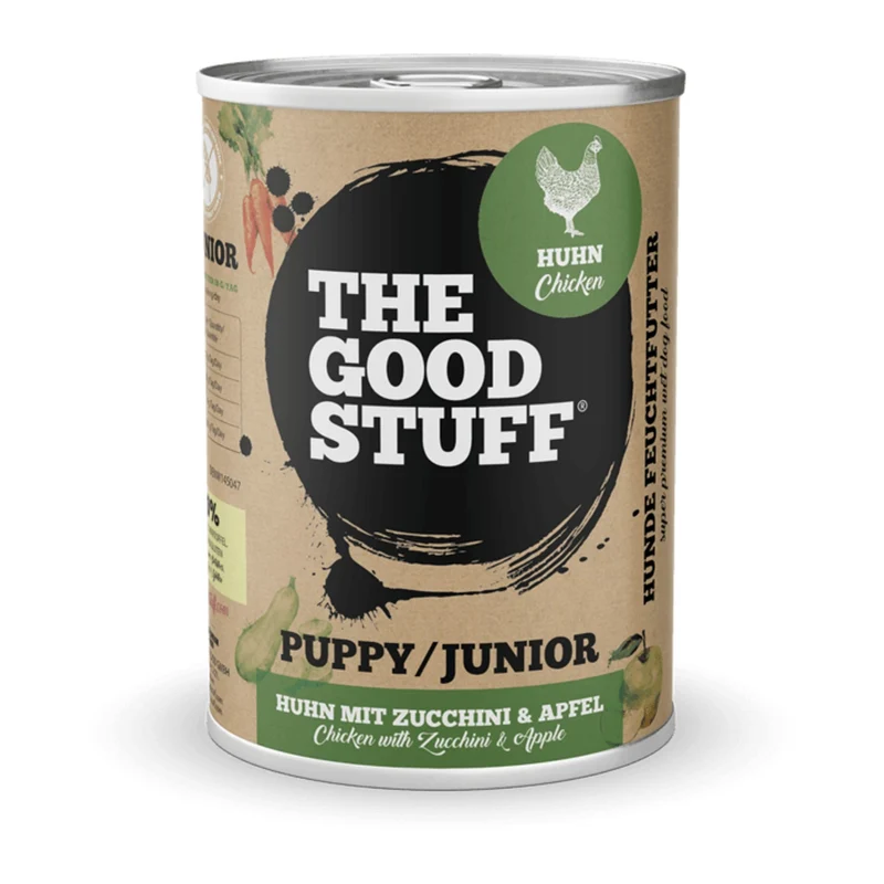 The Goodstuff Puppy/Junior Nassfutter mit Huhn – Premium Welpenfutter für optimales Wachstum, starke Knochen und gesunde Entwicklung | Getreidefrei & Natürlich