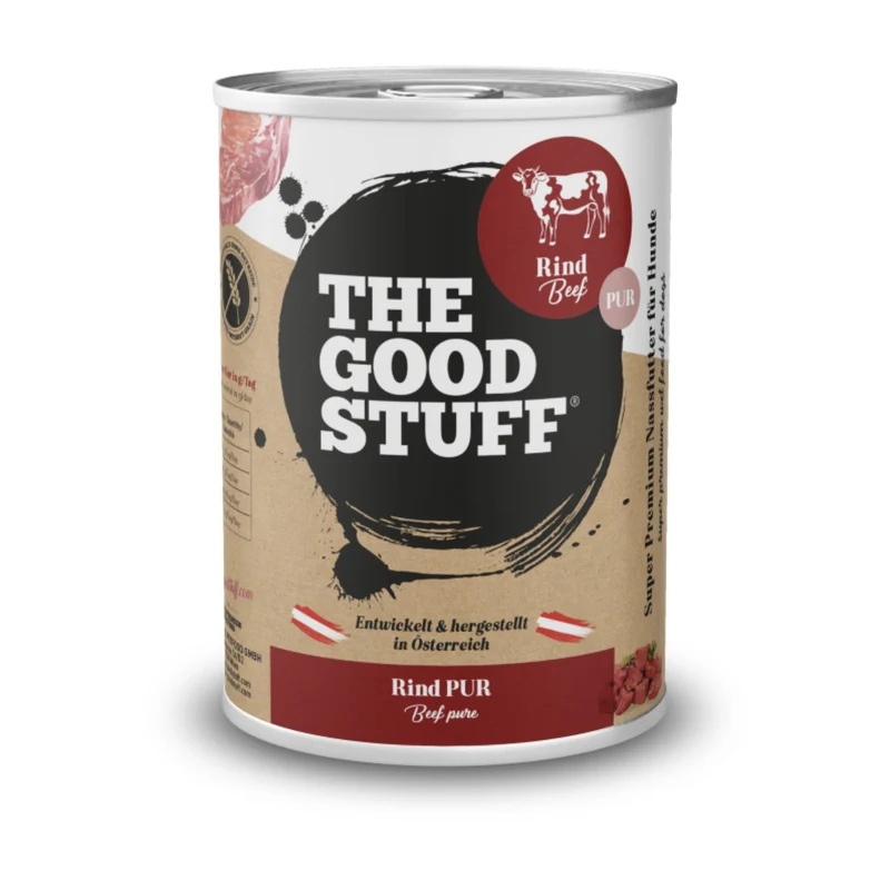 The Goodstuff Rind Pur Nassfutter für Hunde – 100% Rindfleisch, Monoprotein, Getreidefrei, Natürlich & Artgerecht