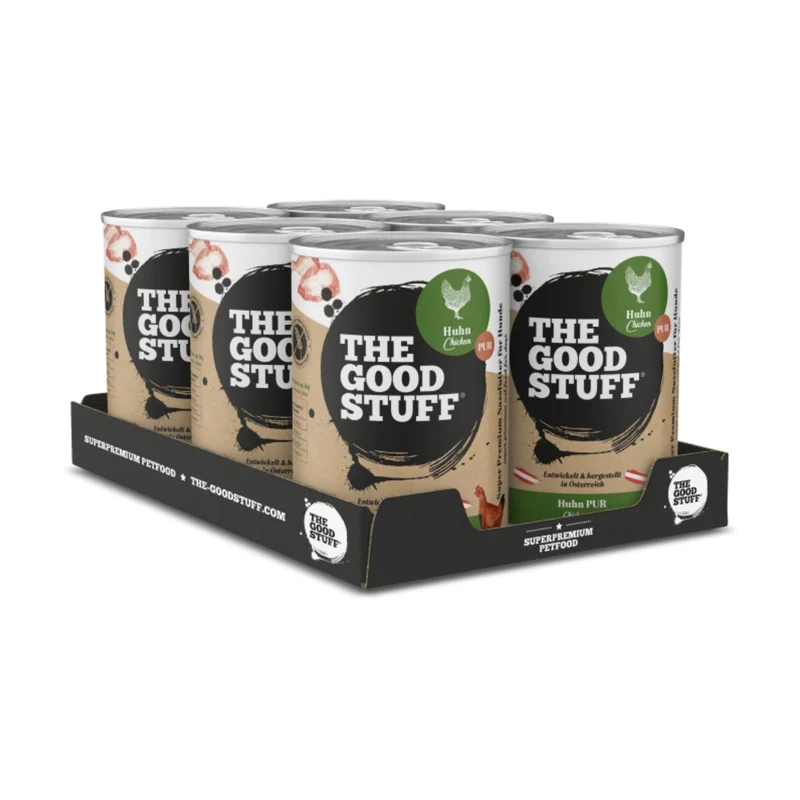 The Goodstuff Huhn Pur Nassfutter – Premium Hühnchenfleisch für sensible Hundemägen, 100% Natürlich & Getreidefrei, Artgerechte Ernährung ohne Zusatzstoffe