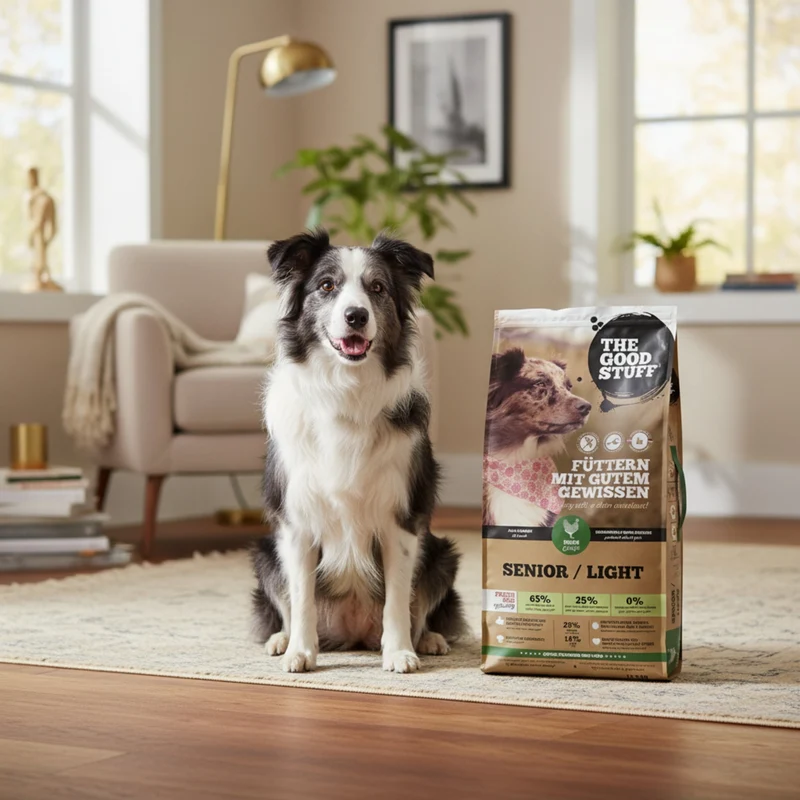 The Goodstuff Senior/Light Hundefutter mit Huhn – Gelenkunterstützung, Gewichtskontrolle & leichte Verdaulichkeit für ältere und übergewichtige Hunde