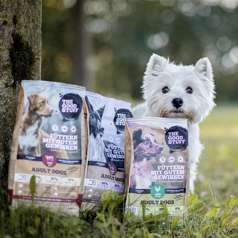 The Goodstuff Adult Minis – Premium Trockenfutter mit Huhn für kleine Hunderassen: Extra kleine Kroketten, leicht verdaulich, reich an natürlichen Proteinen