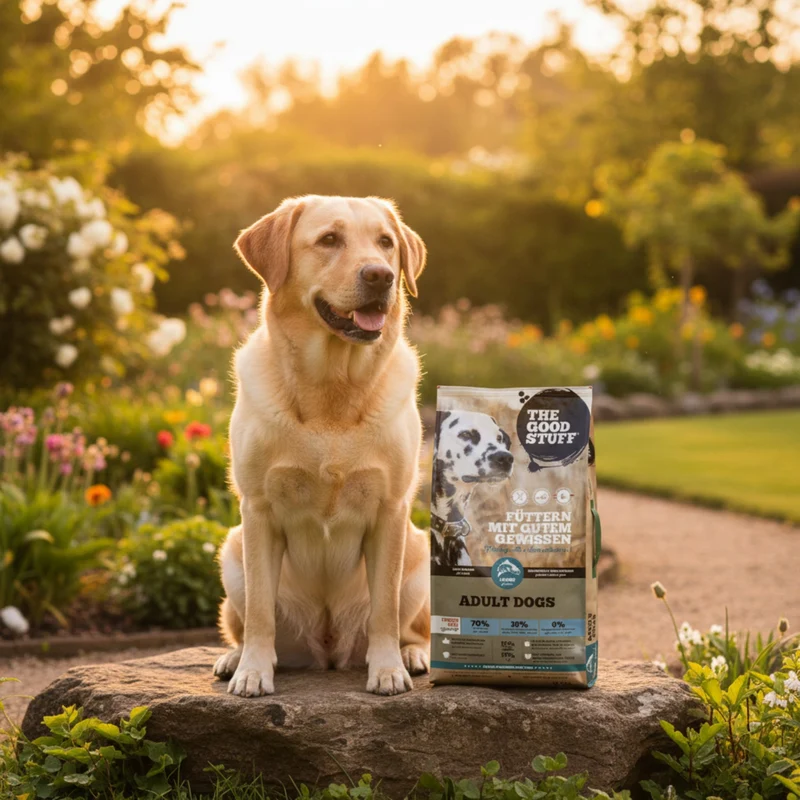 The Goodstuff Adult Dogs Lachs Trockenfutter – Getreidefreie Premium-Vollnahrung mit Omega-3 für glänzendes Fell, starke Abwehrkräfte und natürliche Vitalität