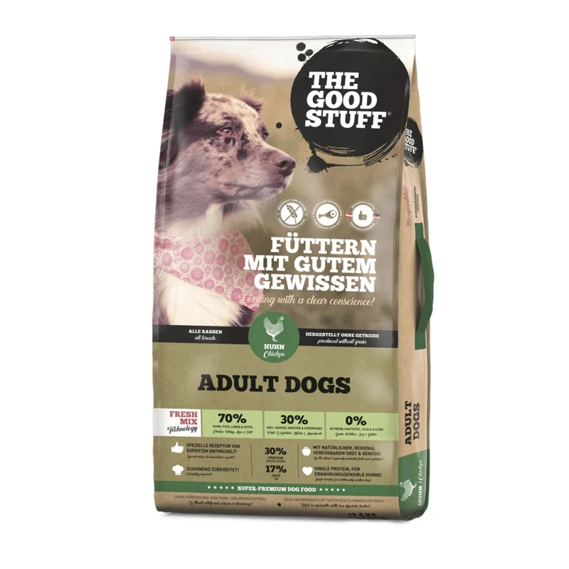 The Goodstuff Adult Dogs Trockenfutter Huhn – Getreidefreies Premium-Hundefutter für optimale Verdauung, glänzendes Fell & natürliche Vitalität