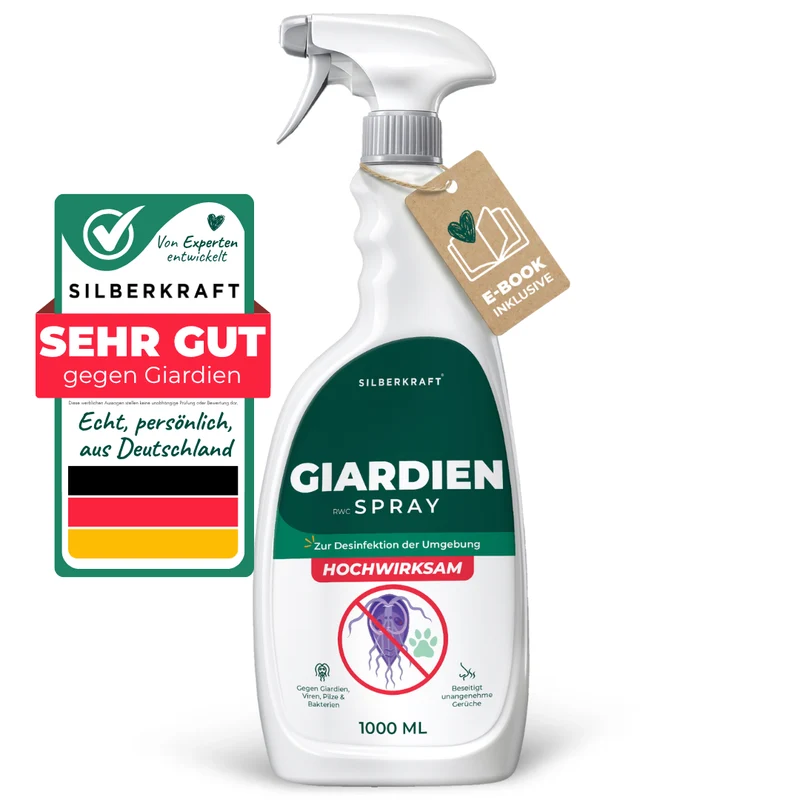 Giardienspray gegen Giardien, Bakterien, Viren & Pilze inkl. kostenloses eBook