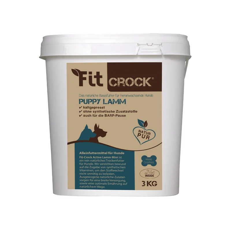 cdVet Fit-Crock Puppy Lamm – Kaltgepresstes Welpenfutter für optimales Wachstum & gesunde Entwicklung
