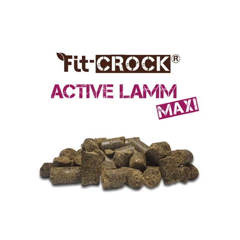 cdVet Fit-Crock Active Lamm Maxi – Kaltgepresstes Premium-Trockenfutter für aktive große Hunde mit Lammfleisch & natürlichen Zutaten