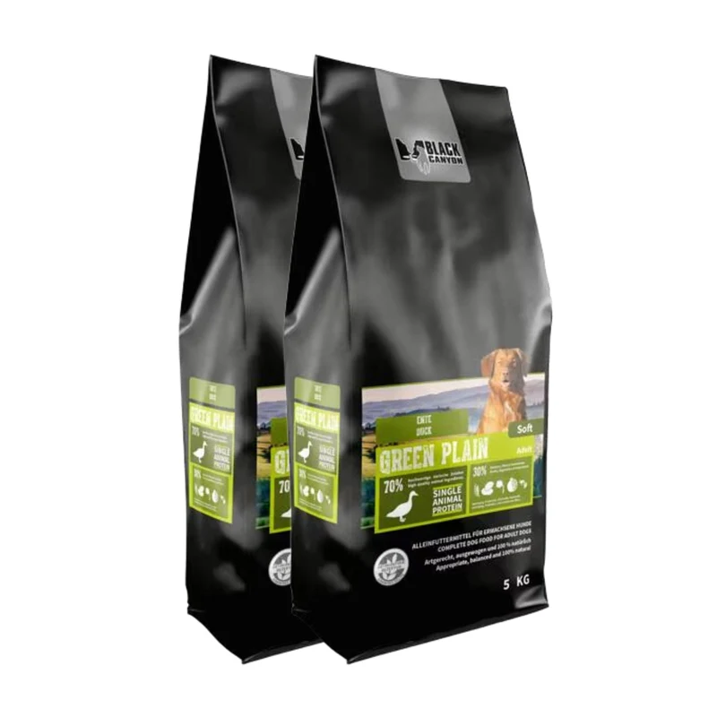 Black Canyon Green Plain Soft Singleprotein Ente – Getreidefreies Hundefutter für sensible Hunde mit Verdauungsproblemen & Allergien